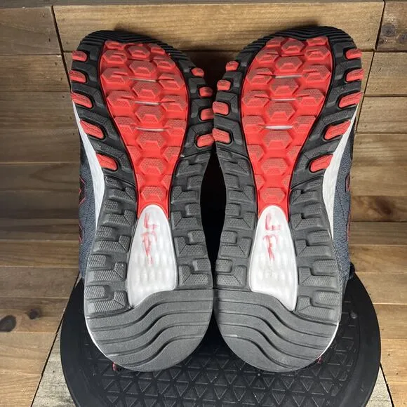 New Balance 410v7 Mens Size 10.5 4E WIDE Trail Grey Red Lace Up Shoes NO INSOLES