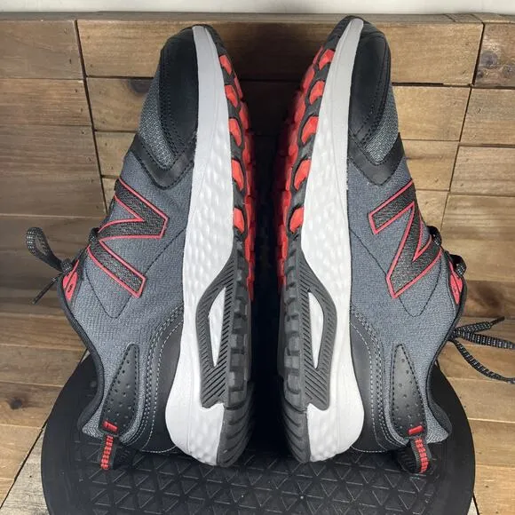 New Balance 410v7 Mens Size 10.5 4E WIDE Trail Grey Red Lace Up Shoes NO INSOLES