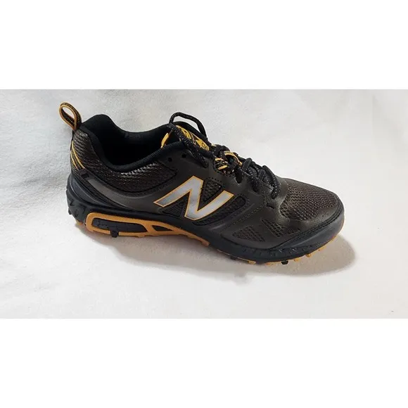 new balance 412 v3 men's trail running shoes black/brown and yellow size-8
