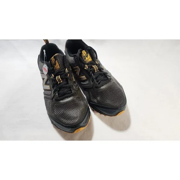 new balance 412 v3 men's trail running shoes black/brown and yellow size-8