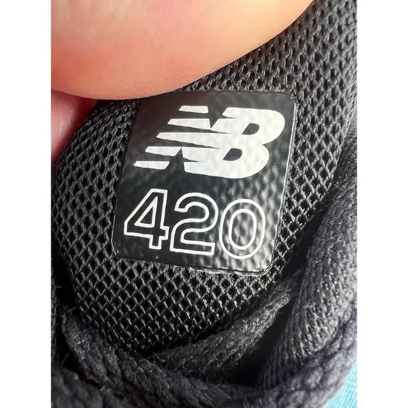 New Balance 420 black white sneaker Mens 13
