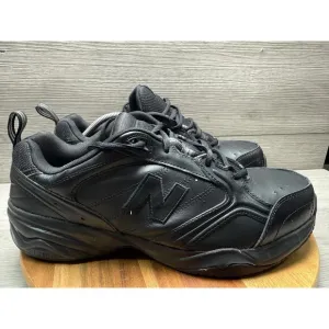 New Balance 624v2 Trainer Sneakers Triple Black Leather MX624AB2 Men’s 12 6E