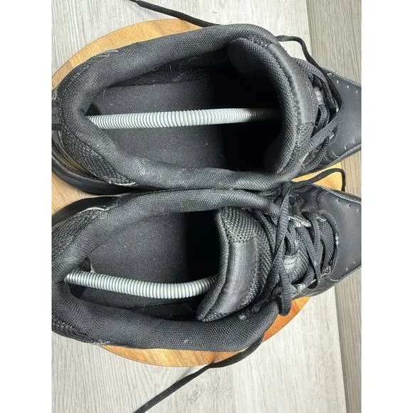 New Balance 624v2 Trainer Sneakers Triple Black Leather MX624AB2 Men’s 12 6E