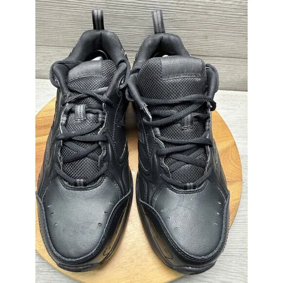 New Balance 624v2 Trainer Sneakers Triple Black Leather MX624AB2 Men’s 12 6E