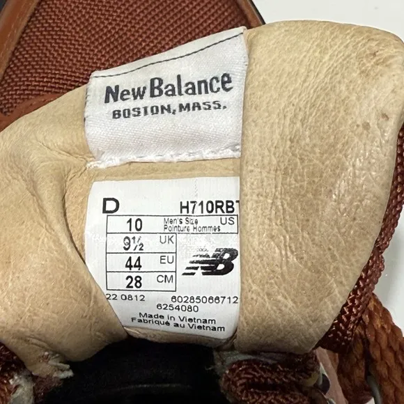 New Balance 710 Heritage Hiking Trail Shoes Rugged Rare Leather Men's Size 10
