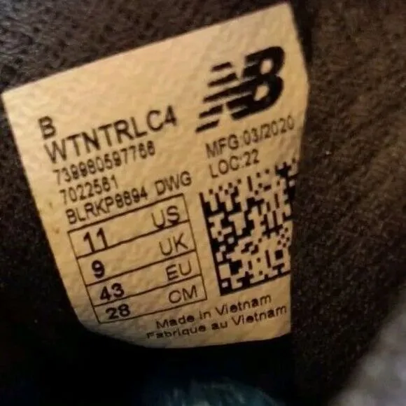 New Balance All Terrain Womens Size 11 Trail Nitrel Dynasoft Running Shoes Gray
