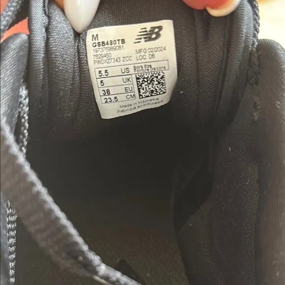 New Balance kids Blue and White Sneakers