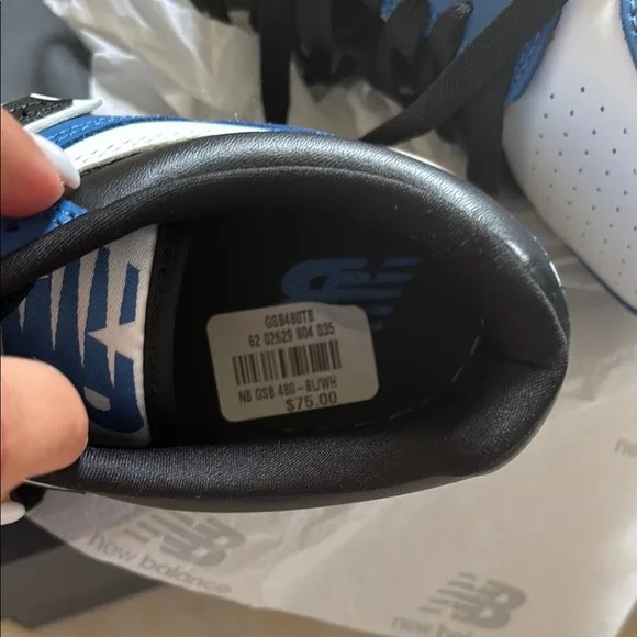 New Balance kids Blue and White Sneakers
