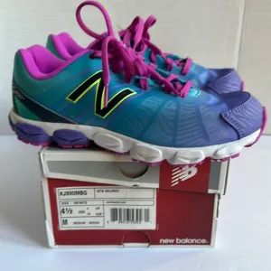 New Balance KJ890MBG Athletic Shoes Sneakers Size 4.5 Bright Fun Colors