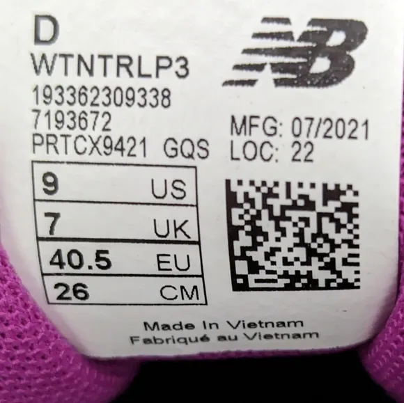 New Balance Nitrel v3 Speedride All Terrain Black Trail Running shoes Women's 9