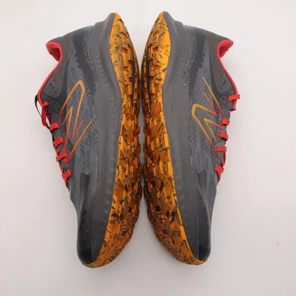 New Balance Nitrel V5 Trail Running Shoes Men's 14 D Gray Red Yellow Sneakers