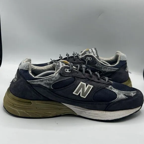 New Balance Vintage Shoes Mens 13 4E Heritage Collection MR993BK Navy Leather