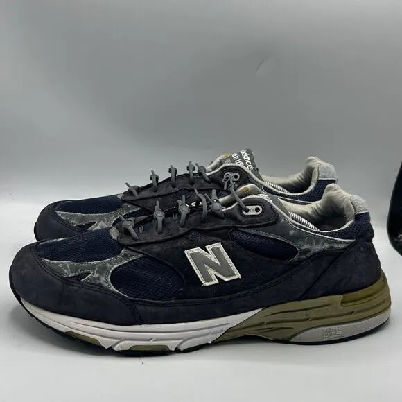 New Balance Vintage Shoes Mens 13 4E Heritage Collection MR993BK Navy Leather