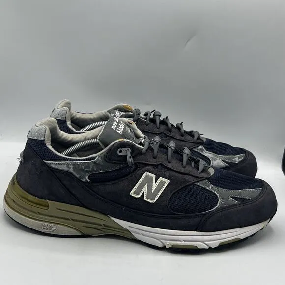 New Balance Vintage Shoes Mens 13 4E Heritage Collection MR993BK Navy Leather