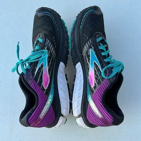 New Brooks Variation Black/SparklingGrape/Ceramic Running Shoes Size 10 B83
