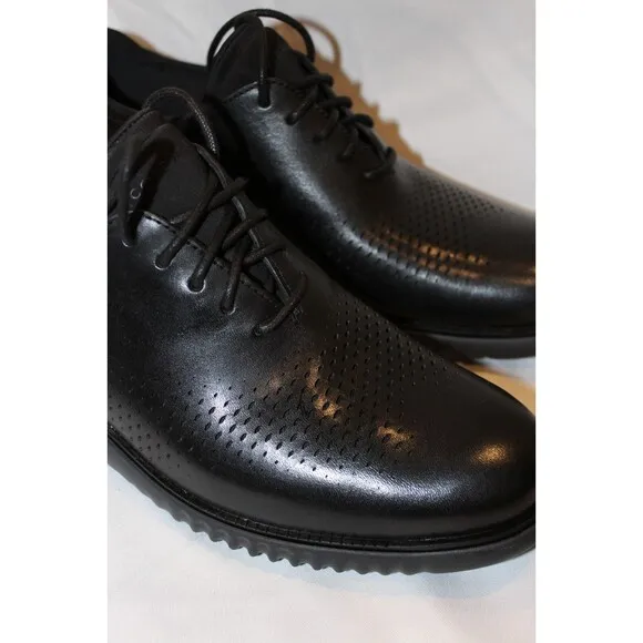 NEW!! Cole Haan Men's 2.Zerogrand Laser Wingtip Oxford Shoes 8.5 Black