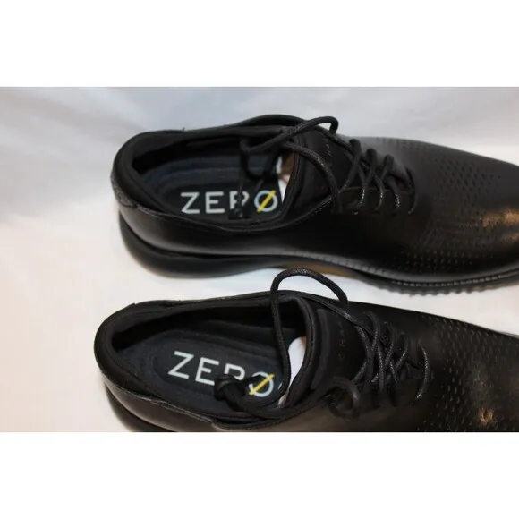 NEW!! Cole Haan Men's 2.Zerogrand Laser Wingtip Oxford Shoes 8.5 Black