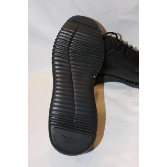 NEW!! Cole Haan Men's 2.Zerogrand Laser Wingtip Oxford Shoes 8.5 Black