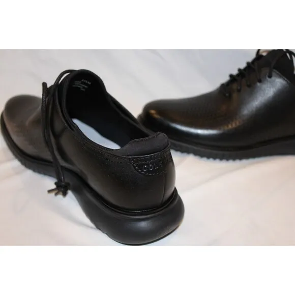 NEW!! Cole Haan Men's 2.Zerogrand Laser Wingtip Oxford Shoes 8.5 Black
