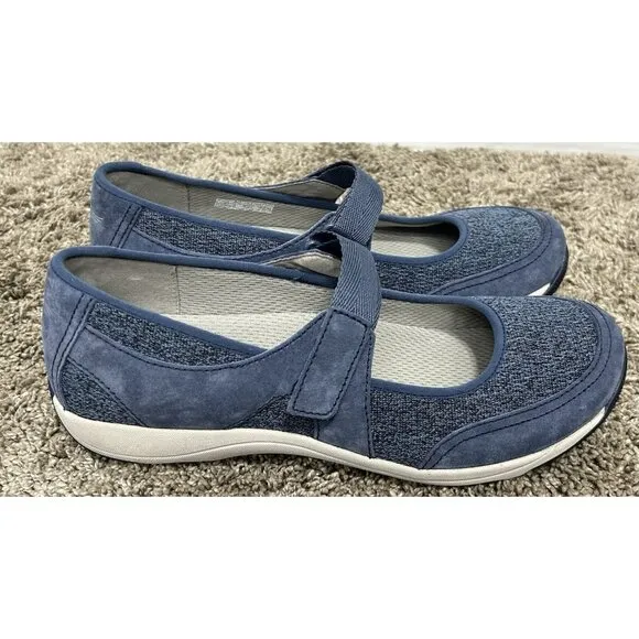 NEW Dansko Suede Shoes Hennie Mary Jane Blue Women's 40EU (US 9.5-10) Comfort