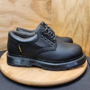 New Dr. Martens 8053 Trinity Black Leather Waterproof Oxford Shoes Size 7