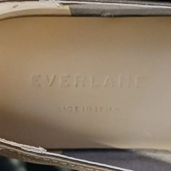 NEW Everlane The Day Glove Italian Leather Flats in Cocoa Brown, Size 5.5