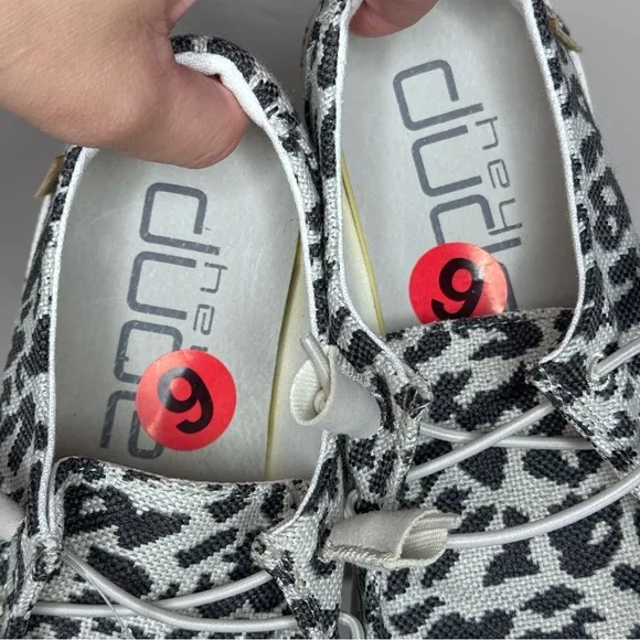 NEW Hey Dude Wendy Woven Cheetah Slip On Shoes