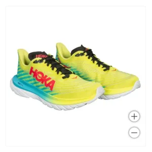 NEW!!! Hoka Men's Mach 5 Shoes Sneaker Lightweight Lace-up Yellow Primrose Scuba