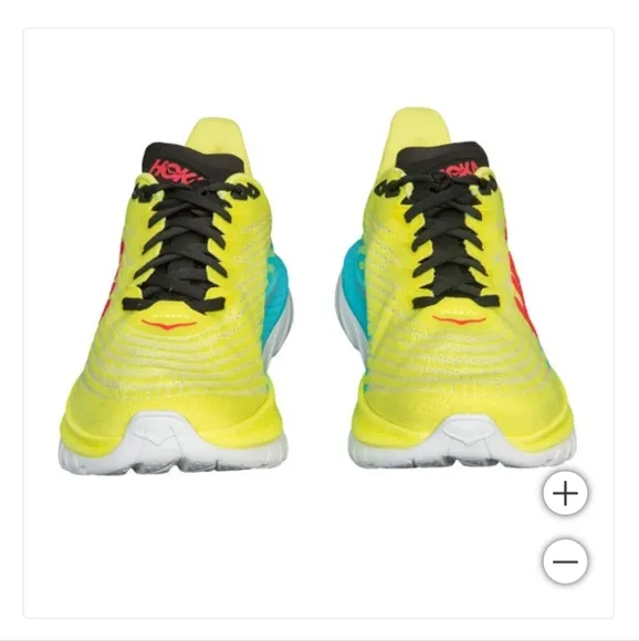 NEW!!! Hoka Men's Mach 5 Shoes Sneaker Lightweight Lace-up Yellow Primrose Scuba