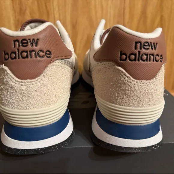 New in box, New Balance Men's Cream Sneakers size 9.5M/11W