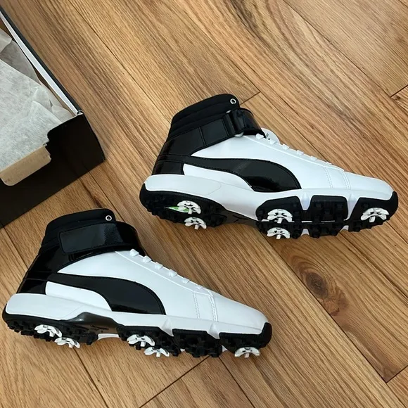 New in box Puma youth titantour ignite hi-top golf shoes Sz 6