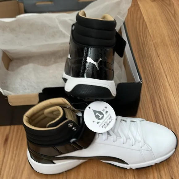 New in box Puma youth titantour ignite hi-top golf shoes Sz 6