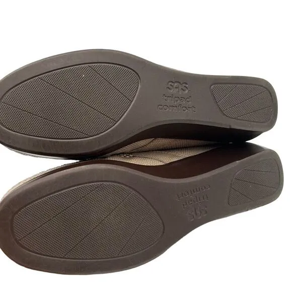 New Leather Snakeskin SAS Slip On Loafers Women's 8.5 Comfort Cottage Clog Indie