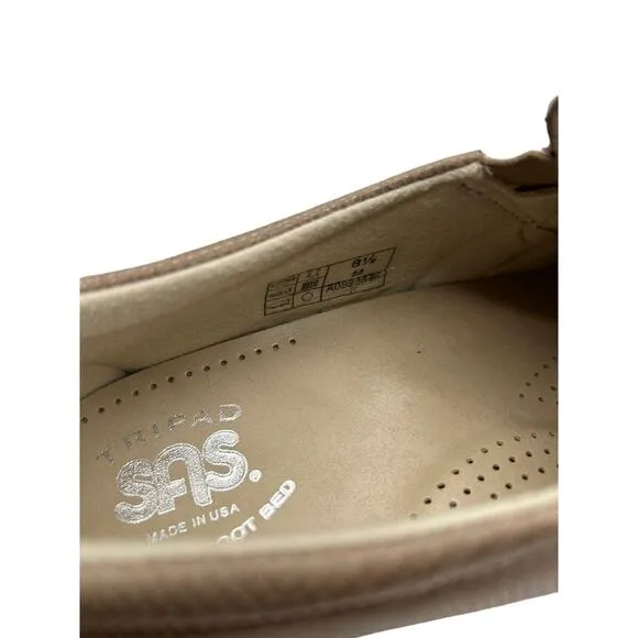 New Leather Snakeskin SAS Slip On Loafers Women's 8.5 Comfort Cottage Clog Indie