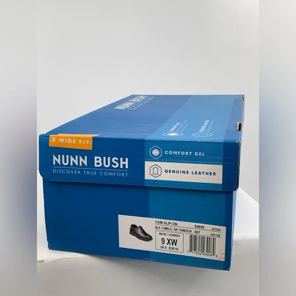 🌹New Listing🌹NWT Nunn Bush Men’s Cam Moc Toe Slip-On Shoes -Size 9 X-Wide