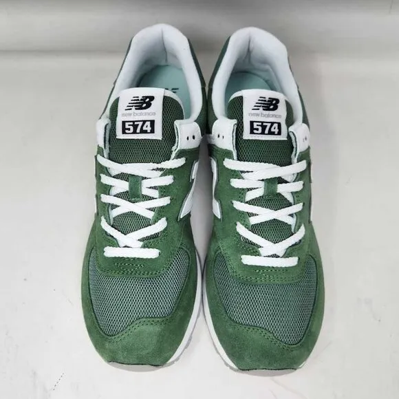 New men's 10 New Balance X J Crew 574 sneakers in Green / White U574FGG