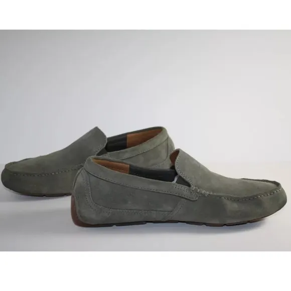 New Men’s Extreme Comfort By Clarks Markman Plain Shoe Size 8.5 Olive Suede