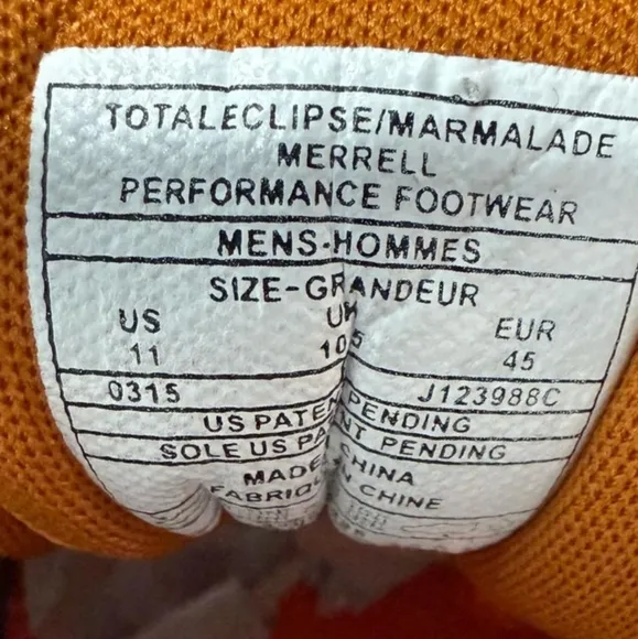 NEW-Merrell Anoxia Shoes/Sneakers- Men's Size 11- Eclipse Marmalade