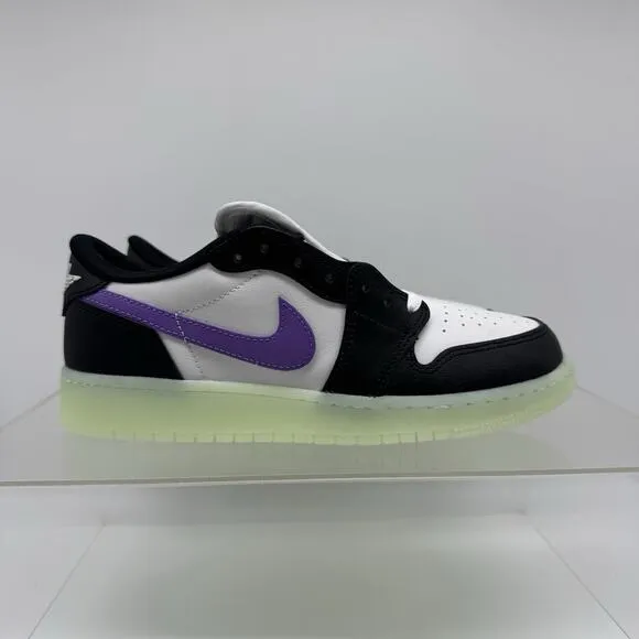 NEW Nike Youth Air Jordan 1 Retro Low Glow-in-the Dark Shoe HF0410-001 Size 6.5Y