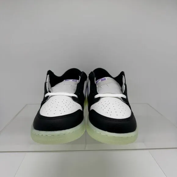 NEW Nike Youth Air Jordan 1 Retro Low Glow-in-the Dark Shoe HF0410-001 Size 6.5Y