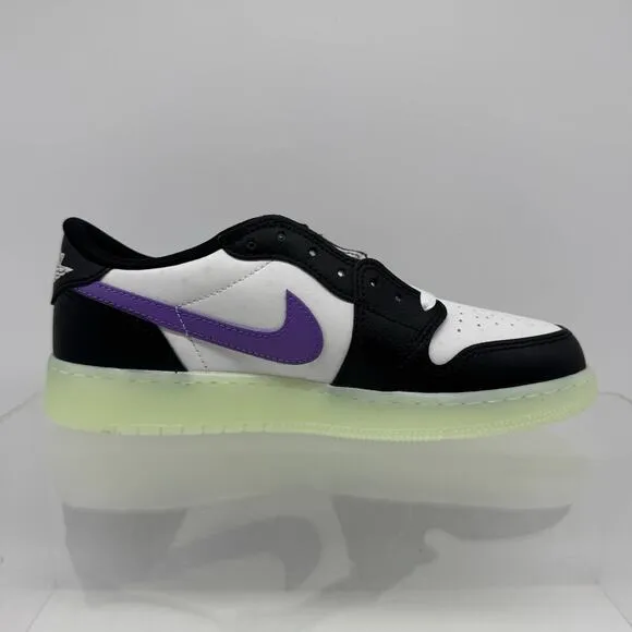 NEW Nike Youth Air Jordan 1 Retro Low Glow-in-the Dark Shoe HF0410-001 Size 6.5Y