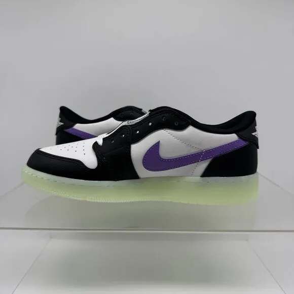NEW Nike Youth Air Jordan 1 Retro Low Glow-in-the Dark Shoe HF0410-001 Size 6.5Y