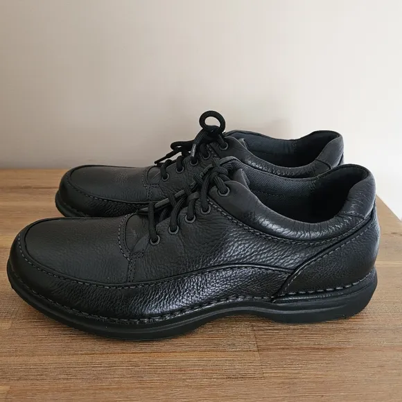 NEW ROCKPORT World Tour Elite Men's Black Leather Shoes