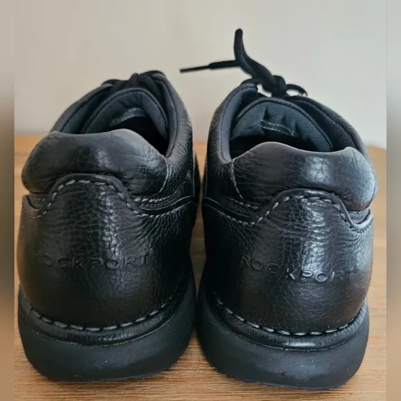 NEW ROCKPORT World Tour Elite Men's Black Leather Shoes