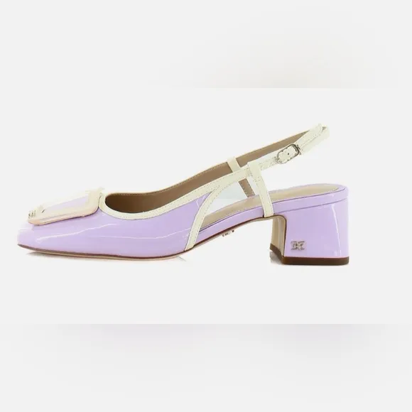 🌸NEW Sam Edelman Elegant Lavender Slingback Heels Women’s Size 7.5 With Box.