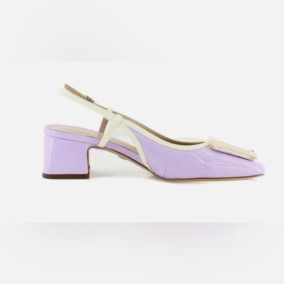 🌸NEW Sam Edelman Elegant Lavender Slingback Heels Women’s Size 7.5 With Box.