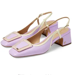 🌸NEW Sam Edelman Elegant Lavender Slingback Heels Women’s Size 7.5 With Box.