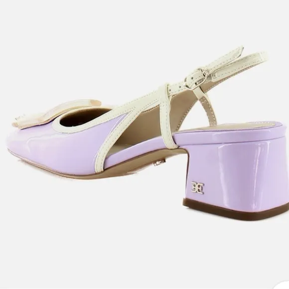 🌸NEW Sam Edelman Elegant Lavender Slingback Heels Women’s Size 7.5 With Box.