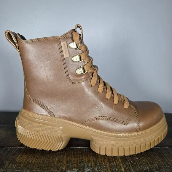NEW Sorel Out 'N About ONA AVE Womens Size 7.5 Waterproof Leather Boots Brown