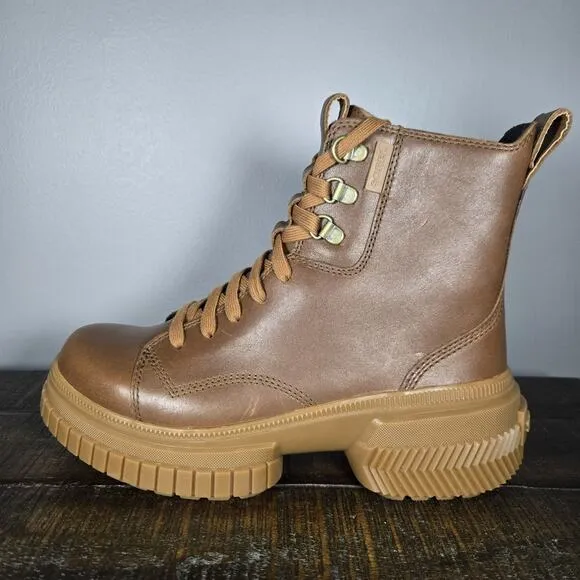 NEW Sorel Out 'N About ONA AVE Womens Size 7.5 Waterproof Leather Boots Brown